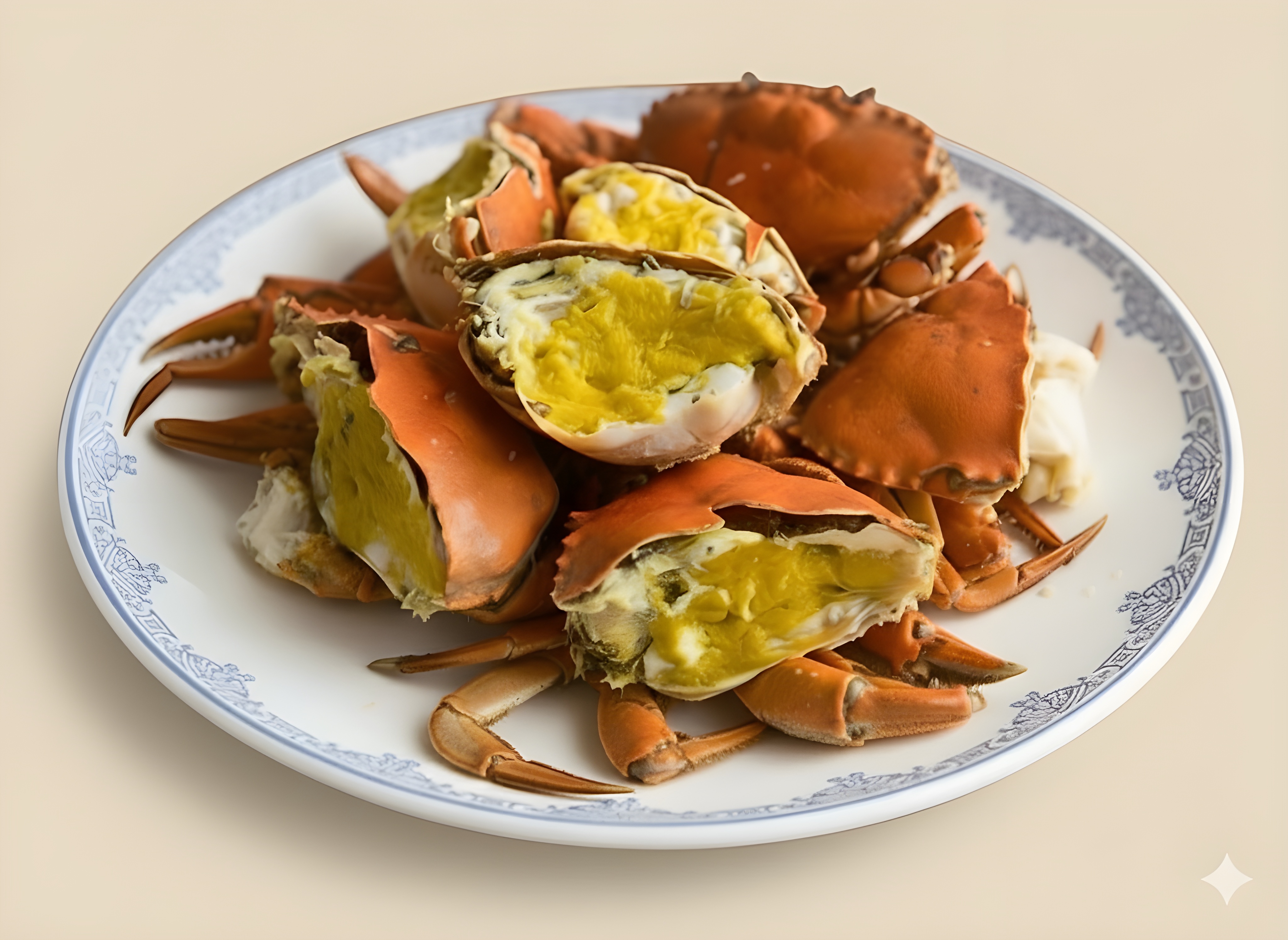 阿慶鮮魚湯招牌菜：清蒸螃蟹