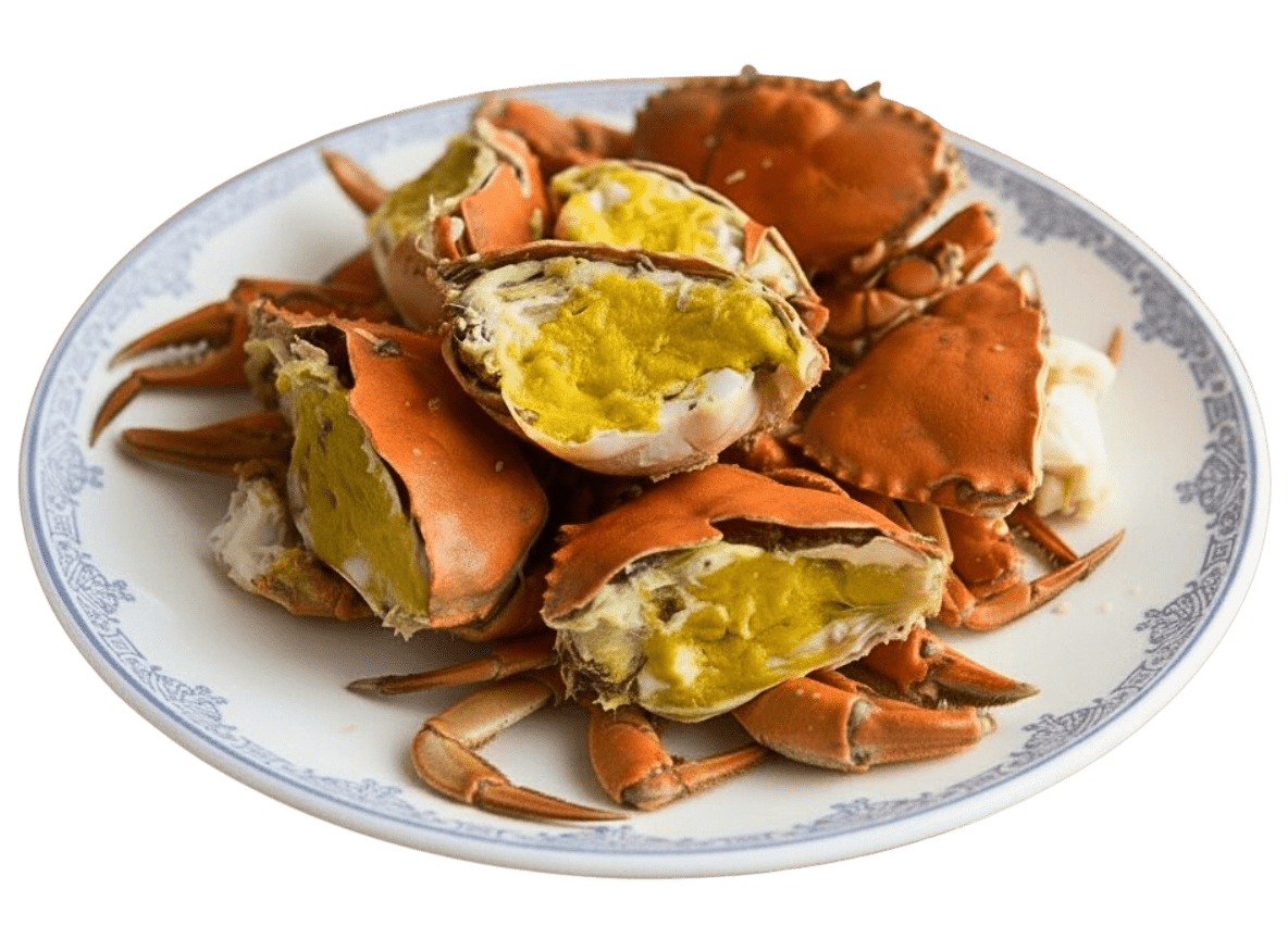 阿慶鮮魚湯的招牌清蒸螃蟹，一定要點的東港海鮮餐廳特色菜