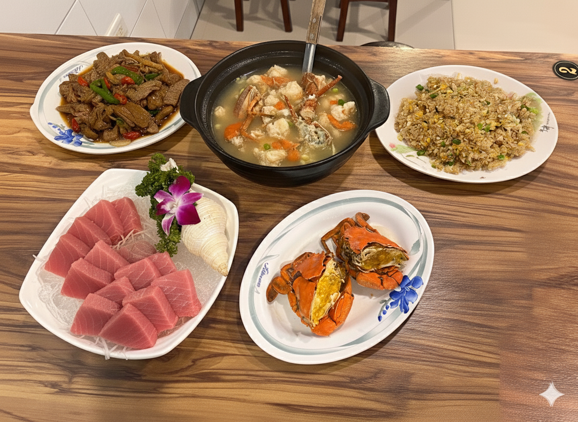 成品端上桌示意圖