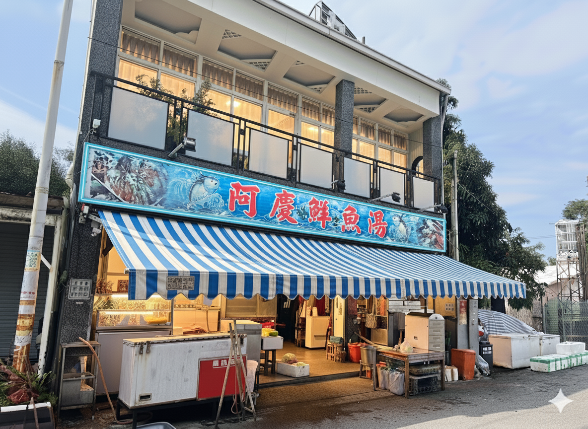 阿慶鮮魚湯店面全景